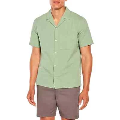 Gap Men's Short Sleeve Seersucker Vacay Shirt Size M Granite Green - Image 1 of 4