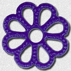 311057*** 50 ACRYL BLUMENVERBINDER 13,7mm BLAU - Bild 1 von 1