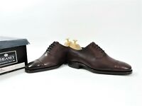 New Church's Cheaney Mens Shoes Brogues Caps Tan Burgundy UK 5.5 F US 6.5 E 39.5