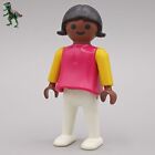 Playmobil Figura Niña Negra Rosa Estudiante Preescolar Alumna Ciudad 3778 3797