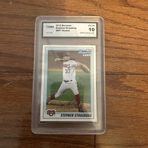 CARTA DA COLLEZIONE STEPHEN STRASBURG AUTENTICA VINTAGE GM NUOVA DI ZECCA 10 RARA - Foto 1 di 2