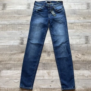 Kut From The Kloth Diana Skinny Jeans Womens 0 Dark Mid Rise Full Length New - Picture 1 of 20