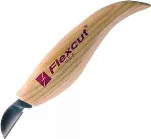 Flexcut Span Tranchiermesser High Carbon Stahl Tranchierklinge ergonomischer Holzgriff - Bild 1 von 1