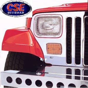 Stainless Steel Stone Guard Set for Jeep YJ 1987-1995 Rugged Ridge - Picture 1 of 1