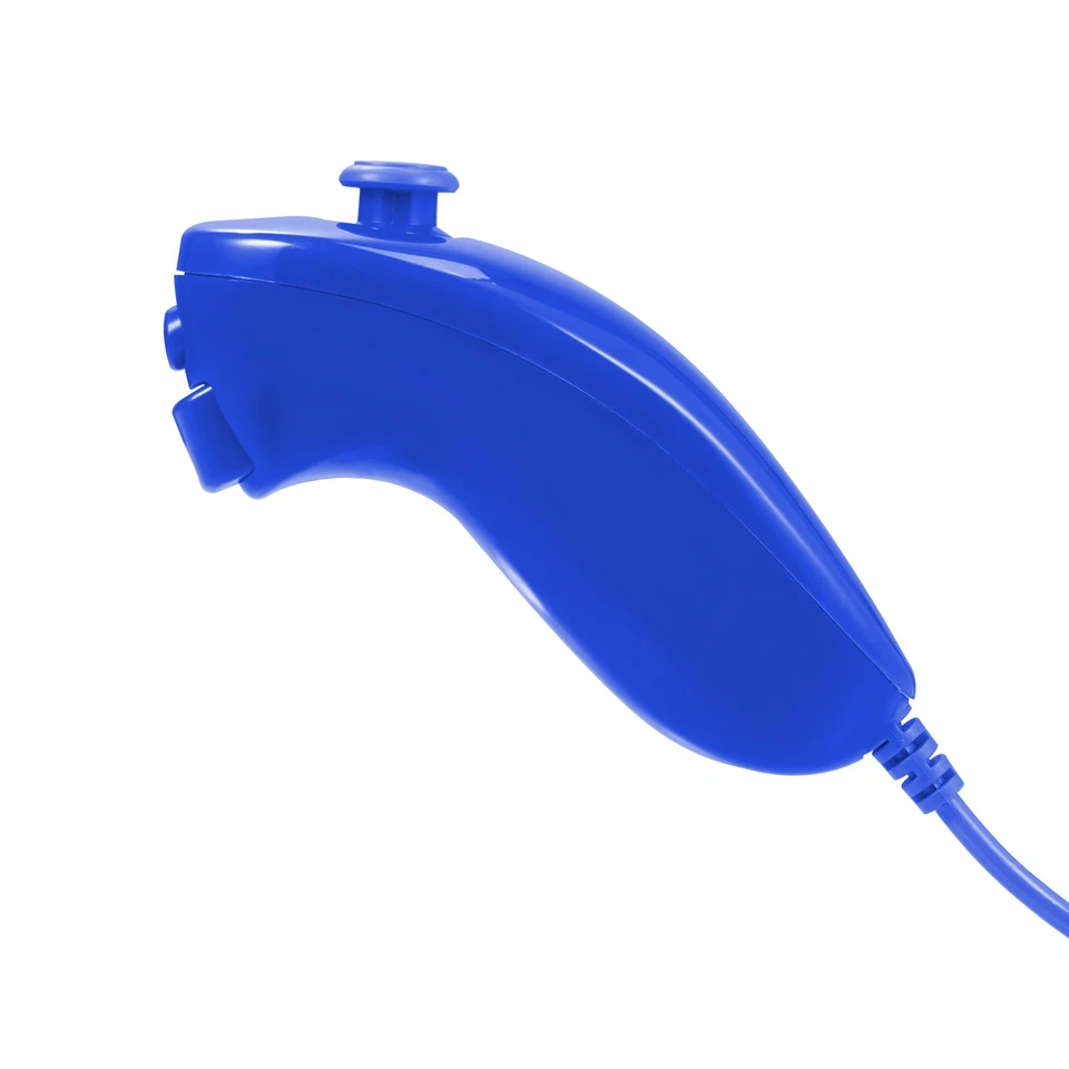 1 2 or 4 pack of Blue Nintendo Nunchucks for Nintendo Wii or Wii U Remote - Image 1 of 4