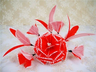 Creative Goose Feather Flower Millinery Hat Fascinator for Racing Ascot Headwear - Image 1 of 4