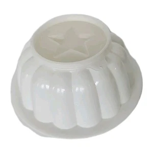 Vintage 70’s Tupperware White Jello Mold Jell N Serve 6 Piece Set w/4 Inserts - Picture 1 of 7