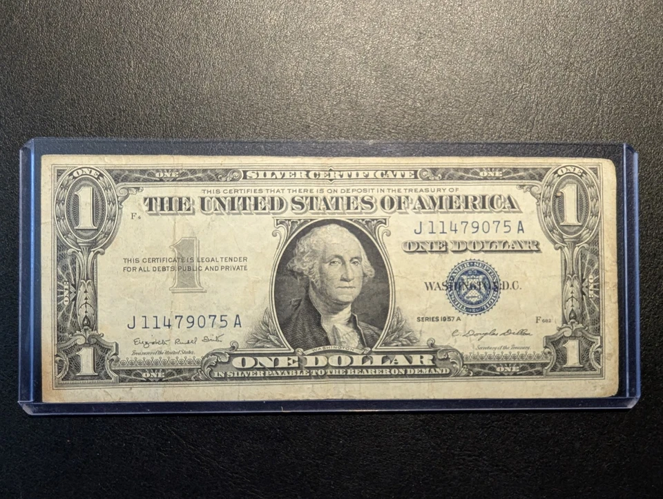 Old Note Series 1957A Silver Certificate J11479075A circulated - Image 1 of 4