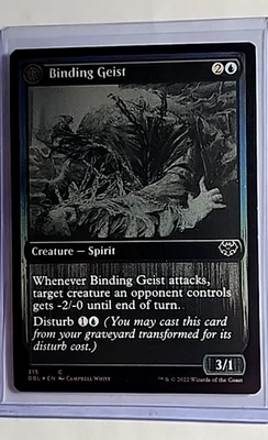 2022 MTG Magic The Gathering Innistrad Double Feature Foil #315 Binding Geist - Image 1 of 2