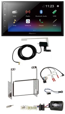 Pioneer DAB Lenkrad Bluetooth 2DIN USB Autoradio für Nissan X-Trail T31 2007-200 - Bild 1 von 4
