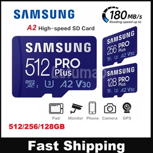 Carte mémoire Universelle MicroSD PRO Plus 512/256/128 Go XC UHS-I U3 A2 V30 HD&4K UHD - Photo 1 sur 14