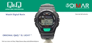 VINTAGE WATCH Q&Q EL LIGHT. 9907, WR. 5m. LAP MEMORY 10. (M102 001) - Imagen 1 de 5
