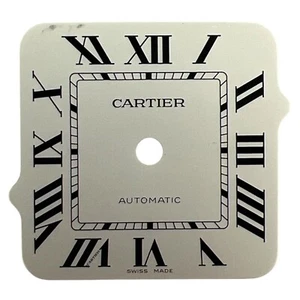 Cartier Santos genuino 35,1 mm esfera romana plateada W2SA0007 - Imagen 1 de 4