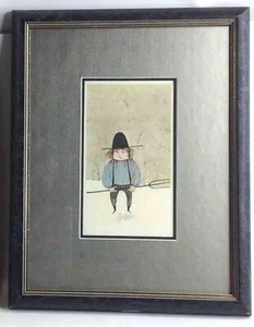 Buckley Moss Amish Boy Numbered/Signed Print 512/1000 - Picture 1 of 4
