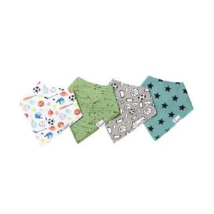 Copper Pearl Varsity Baby Bib Set for Drooling and Teething - 4 Pack Gift Set - Picture 1 of 7
