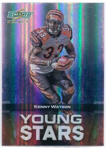 2008 Score Select Young Stars /999 Kenny Watson #YS-7 Bengals SN 381/999