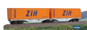 ACME 40366 - Carro intermodale articolato Tipo Sggrss 80’ AAE con due container - Imagen 1 de 1