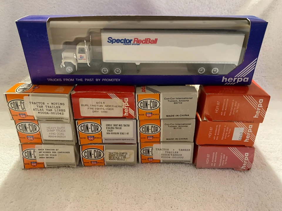 Con-Cor/Herpa HO Scale Trucks and Tractor Trailers Each Sold Separately - Image 1 of 1