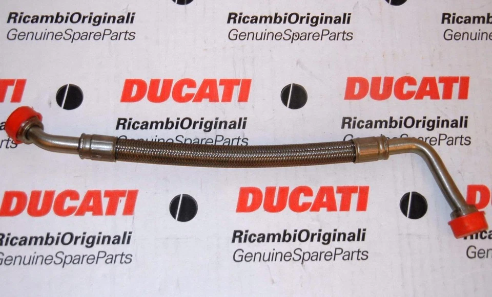 2001 Ducati  Hailwood MH900e oil cooler line pipe 87510611A NOS factory stock - Image 1 of 1
