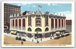 Omaha NE Nebraska - Rialto Theatre Showing The Kaisers Shadow - Postcard -  1918 - Picture 1 of 2