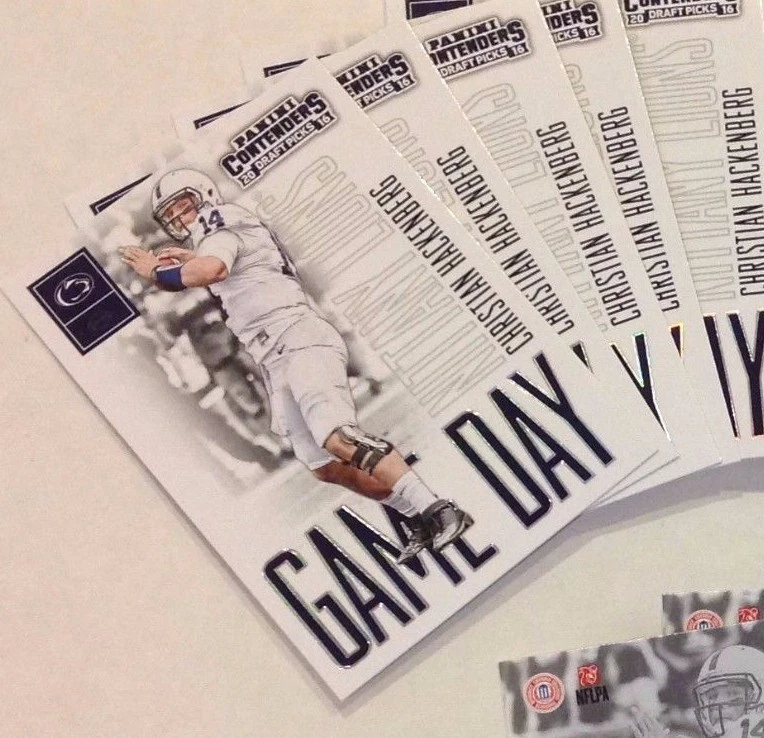 CHRISTIAN HACKENBERG #10 Penn St / Jets RC 2016 Panini Contenders Draft Game Day - Image 1 of 1