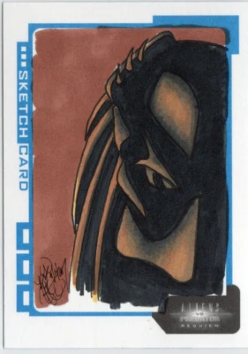 Aliens vs Predator Requiem AVP Inkworks 2007 Sketch S.KA Kristin Allen #217/299 - Image 1 of 4
