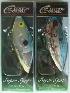 2 - Cotton Cordell Super Spot - 1/2 oz. - Blue Shiner & Wounded Chrome Blue - Picture 1 of 1