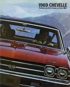 1969 Chevrolet Chevelle Sales Brochure Literature Book Advertisement Options - Picture 1 of 1