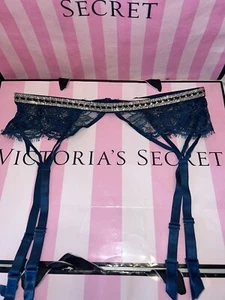 Victorias Secret Garter Belt Eyelash Lace Bling Trim BEAUTIFUL - Picture 1 of 3