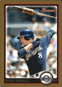 A7852- 2010 Bowman Gold Baseball Card #s 1-220 -You Pick- 15+ FREE US SHIP - Picture 1 of 405