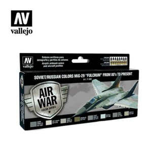 PINTURAS AERÓGRAFO - VALLEJO MODELO AIR - SOVIÉTICO MiG-29 "FULCRUM" (8 x 17ML) - 71605 - Imagen 1 de 2