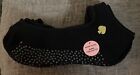 Kate Spade Black SLIPPER Socks Barre 2 Pair FabFitFun Emblem
