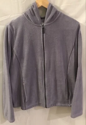 Horny Toad Womens Lavender Full Zip Fleece Hoodie Large  - Image 1 of 4