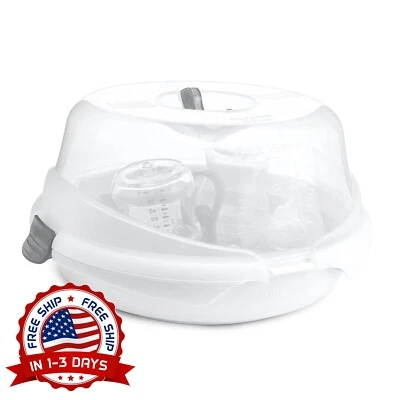 Esterilizador Microondas Para Biberones Chupetes Tetinas Partes Bomba Lactancia. Foto 1 de 4