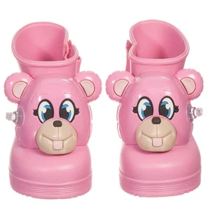 Mini Melissa Pink Monkey Rain Boots Sz 6/7 New $85 - Picture 1 of 3