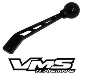 VMS BILLET 8" BENT BLACK SHIFTER HANDLE ARM LEVER TREMEC T5 T45 T56 & SHIFT KNOB - Picture 1 of 5