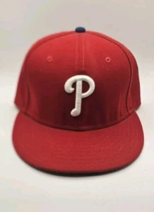 New Era 59Fifty Men Women Cap Philadelphia Phillies Red On Field Fitted Game Hat - Picture 1 of 4