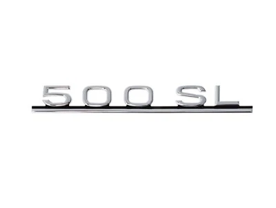 New OS Mercedes-Benz 500SL Silver Designation Badge *1078170915 - Image 1 of 4