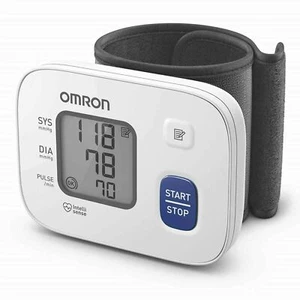 Omron HEM 6161 Fully Automatic Wrist Blood Pressure Monitor with Intellisense - Picture 1 of 7