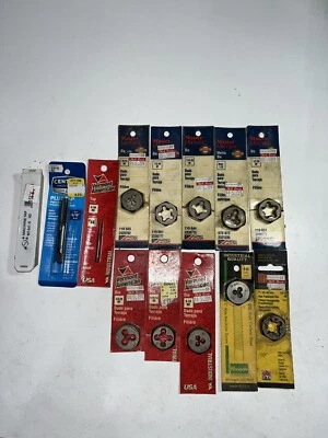 Lot of 13 Hanson Century Vermont Master Mechanic Tap & Die Set Alloy Steel - Image 1 of 4