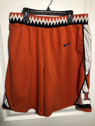 NIKE University of Illinois Illini Basketball Shorts Men’s Medium Game Replica Cover