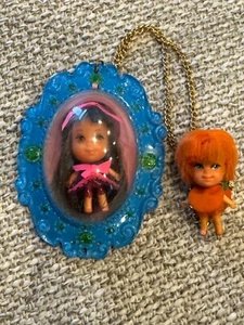 Vintage 1960’s Mattel Loretta Lucky Medaillon Kiddle w/Lockaillon & Olivia No Medaillon - Bild 1 von 10