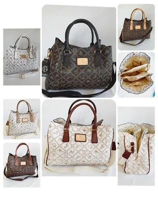 Giulia Pieralli Damen Tasche Umhängetasche Schultertasche Schwarz braun beige - Bild 1 von 4