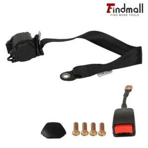 Universal Car Safety Belt Webbing Buckle 3 Point Inertia Seat Belts Retractable - Picture 1 of 10