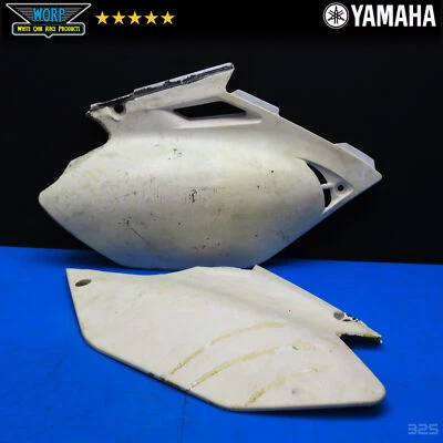 GENUINE OEM 2003-2006 YAMAHA WR450F SIDE COVERS NUMBER PLATES 5TJ-21721-00-00 — 第 1/4 张图片