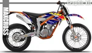 MAXCROSS GRAPHICS KIT FOR FREERIDE250 FREERIDE350 FREERIDE-E DECALS STICKER NH1 - Picture 1 of 3