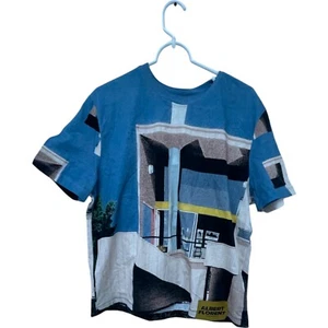 Zara Albert Florent T Shirt Small S Multicolor Print Crew Neck 1165/522 NWT - Picture 1 of 12