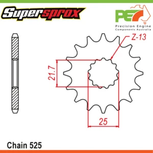 Brand New * Supersprox * Front Sprocket To suit SUZUKI GSX-R750 750cc - Picture 1 of 4