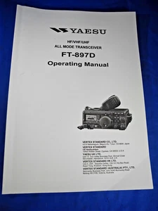Genuine Yaesu FT-897D All-Mode Transceiver Operating Manual (Nice Shape!) - Zdjęcie 1 z 6