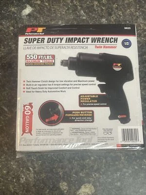 Performance Tool M625 1/2 Inch Super Duty Impact Wrench New Sealed - Image 1 of 4